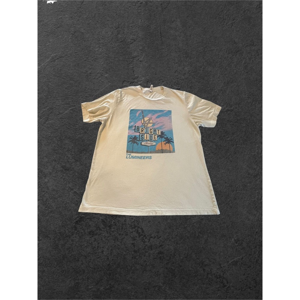 The Lumineers Brightside World Tour 2022 T-Shirt XL Cream EUC Graphic Tee